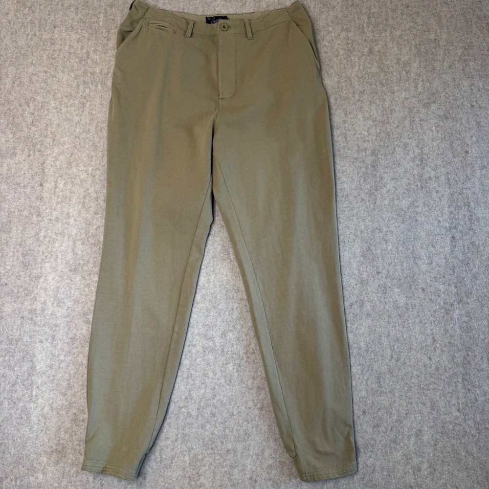 NWT Grayers Elevated Compact Jersey Jogger Mens L Tan Tapered 100% Cotton